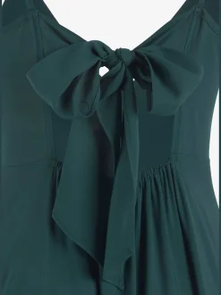 Robe longue belle encolure en v
