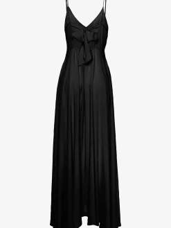 Robe longue belle encolure en v