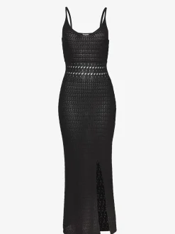 Robe longue en tricot doux