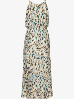 Robe longue encolure américaine
