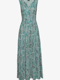 Robe longue encolure en v