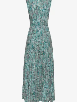 Robe longue encolure en v