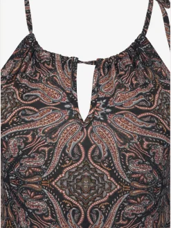 Robe longue imprimé - effet de couleur différent pour chaque pièce