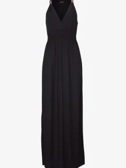 Robe longue séduisante encolure réglable