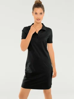 Robe longueur au-dessus du genou, style polo