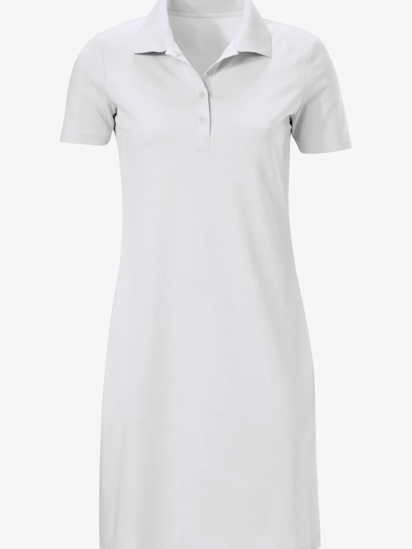 Robe longueur au-dessus du genou, style polo