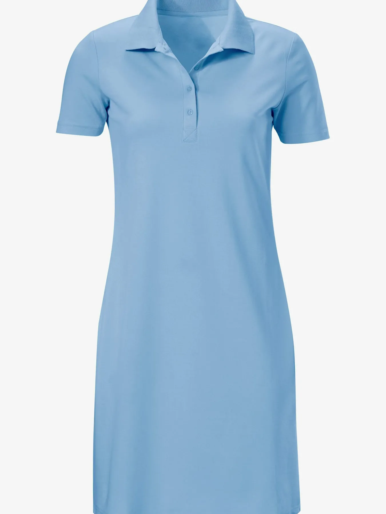 Robe longueur au-dessus du genou, style polo