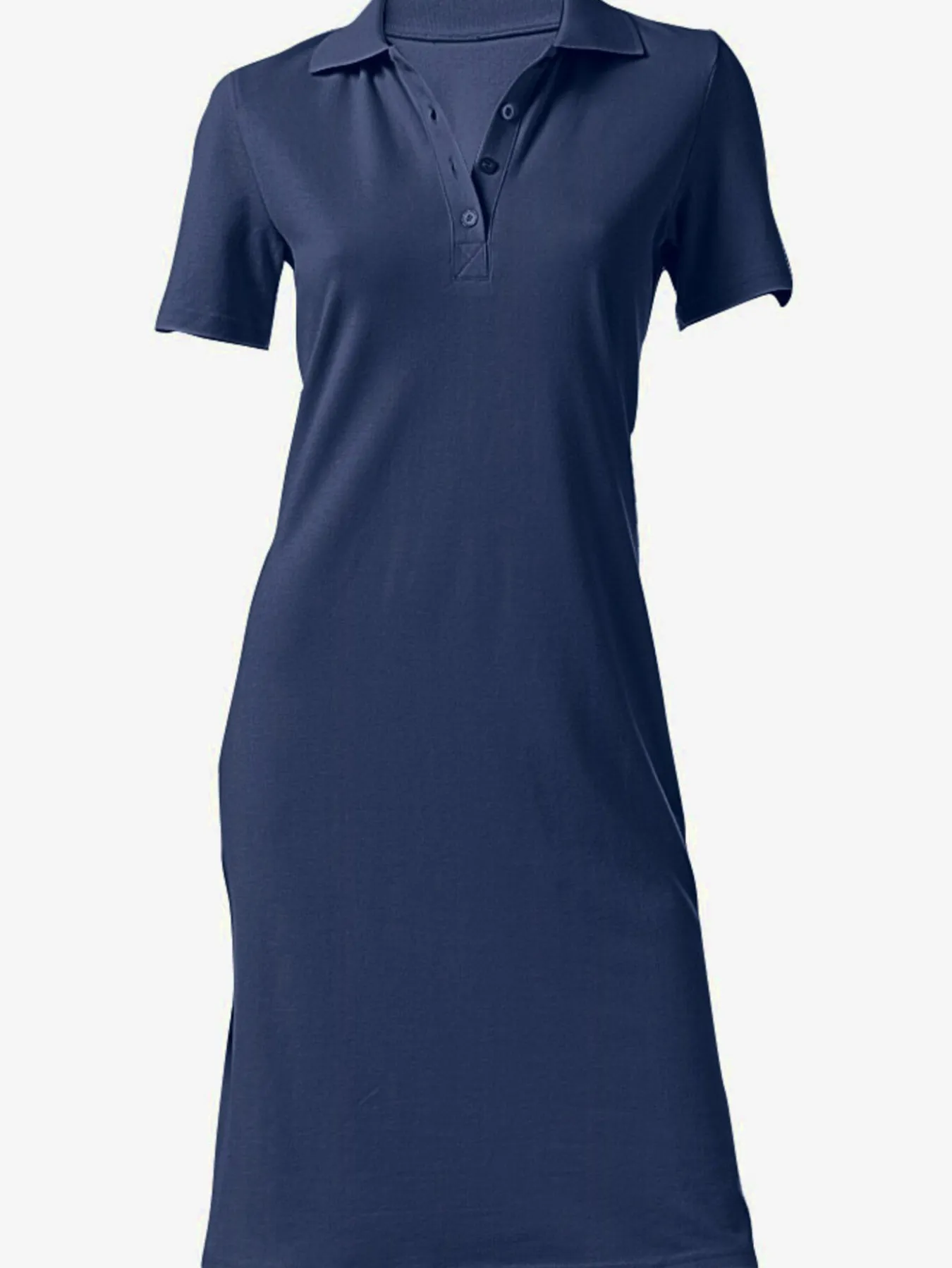 Robe longueur au-dessus du genou, style polo