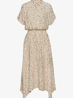 Robe mi-longue col chemisier tendance