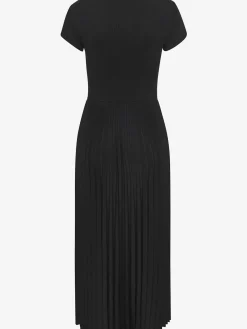 Robe mi-longue encolure ronde