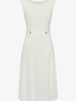 Robe mi-longue encolure ronde