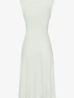 Robe mi-longue encolure ronde