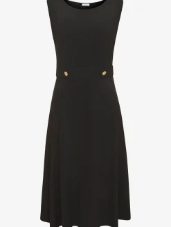 Robe mi-longue encolure ronde