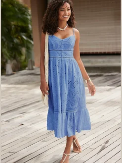 Robe mi-longue haut à la coupe ajustée