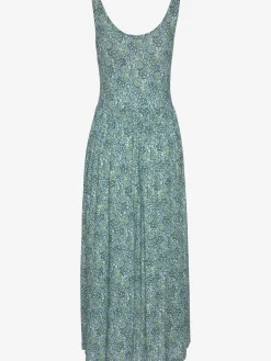 Robe mi-longue larges bretelles