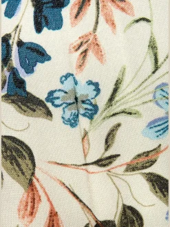 Robe mi-longue robe d'été à encolure ronde