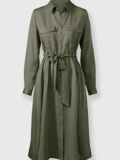 Robe tissée ceinture à nouer
