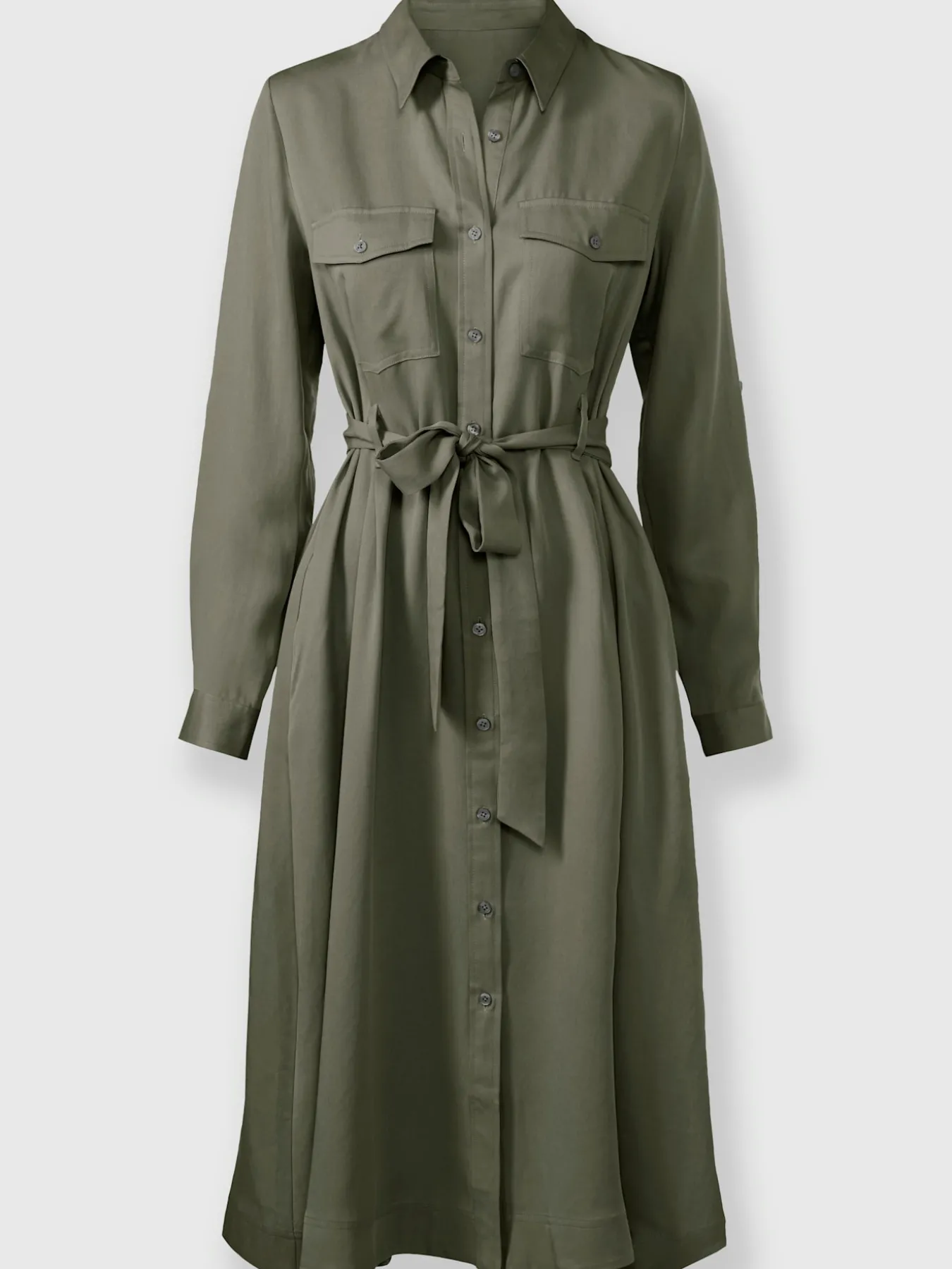 Robe tissée ceinture à nouer