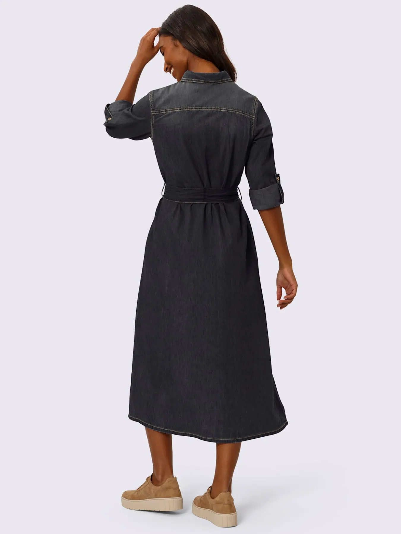 Robe-chemisier pur coton