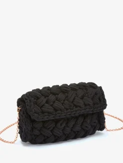 Sac en bandoulière sac à main avec grosses mailles en crochet