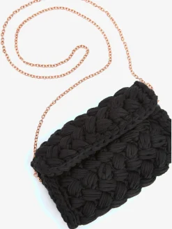 Sac en bandoulière sac à main avec grosses mailles en crochet