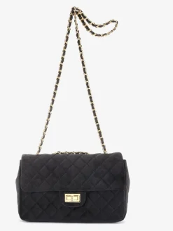 Sac en bandoulière sac à main en imitation velours tendance avec anse à chaîne réglable