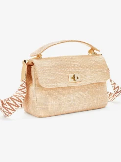 Sac en bandoulière sac à main élégant avec détails couleur or et petite poche intérieure
