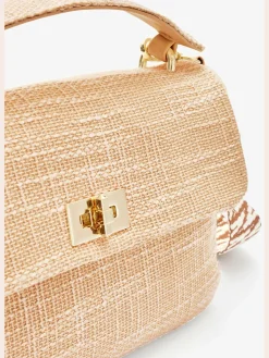 Sac en bandoulière sac à main élégant avec détails couleur or et petite poche intérieure