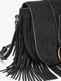 Sac en bandoulière sac à main au look western tendance en synthétique velours