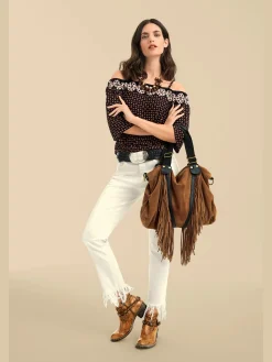 Sac franges et effet bicolore