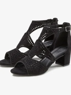 Sandales à brides découpes tendance et talon bottier confortable