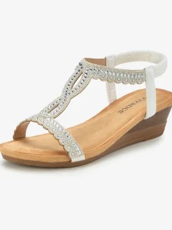 Sandales avec détails brillants tendance
