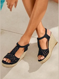 Sandales compensées sandales d'été avec talon compensé