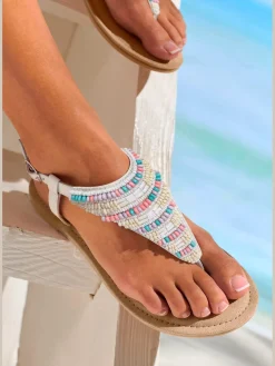Sandales orné de jolies petites pierres fantaisie