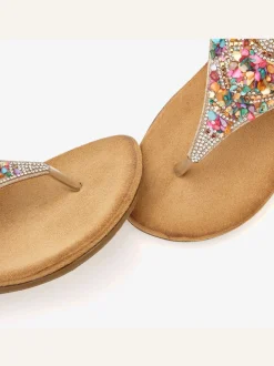 Sandales ornées de petites pierres fantaisie