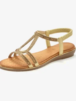 Sandales petites pierres décoratives pour une allure sophistiquée et raffinée