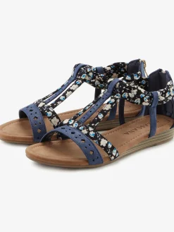Sandales talon légèrement compensé et très confortable