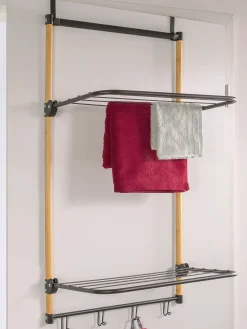 Séchoir à linge fixation facile sans perçage