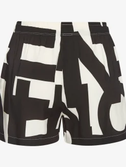 Short de pyjama avec motif abstrait