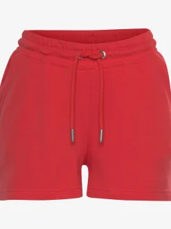 Short en matière sweat short avec ceinture à coulisse élastique