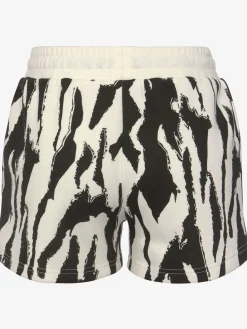 Short en matière sweat short molletonné confortable avec imprimé sur toute la surface