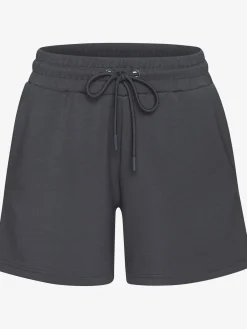 Short en matière sweat short détente avec poches latérales fendues