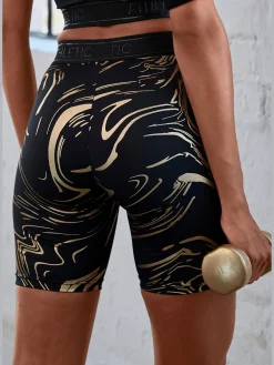 Short technique short d'extérieur au motif abstrait