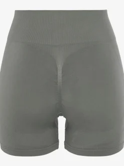 Short technique short sans coutures avec structure côtelée et effet moulant