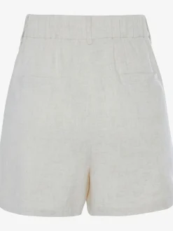 Short tissé glissière et bouton coulissant devant