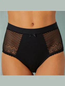 Slips slip féminin taille haute en coton biologique