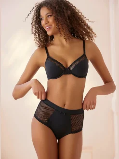 Slips slip féminin taille haute en coton biologique