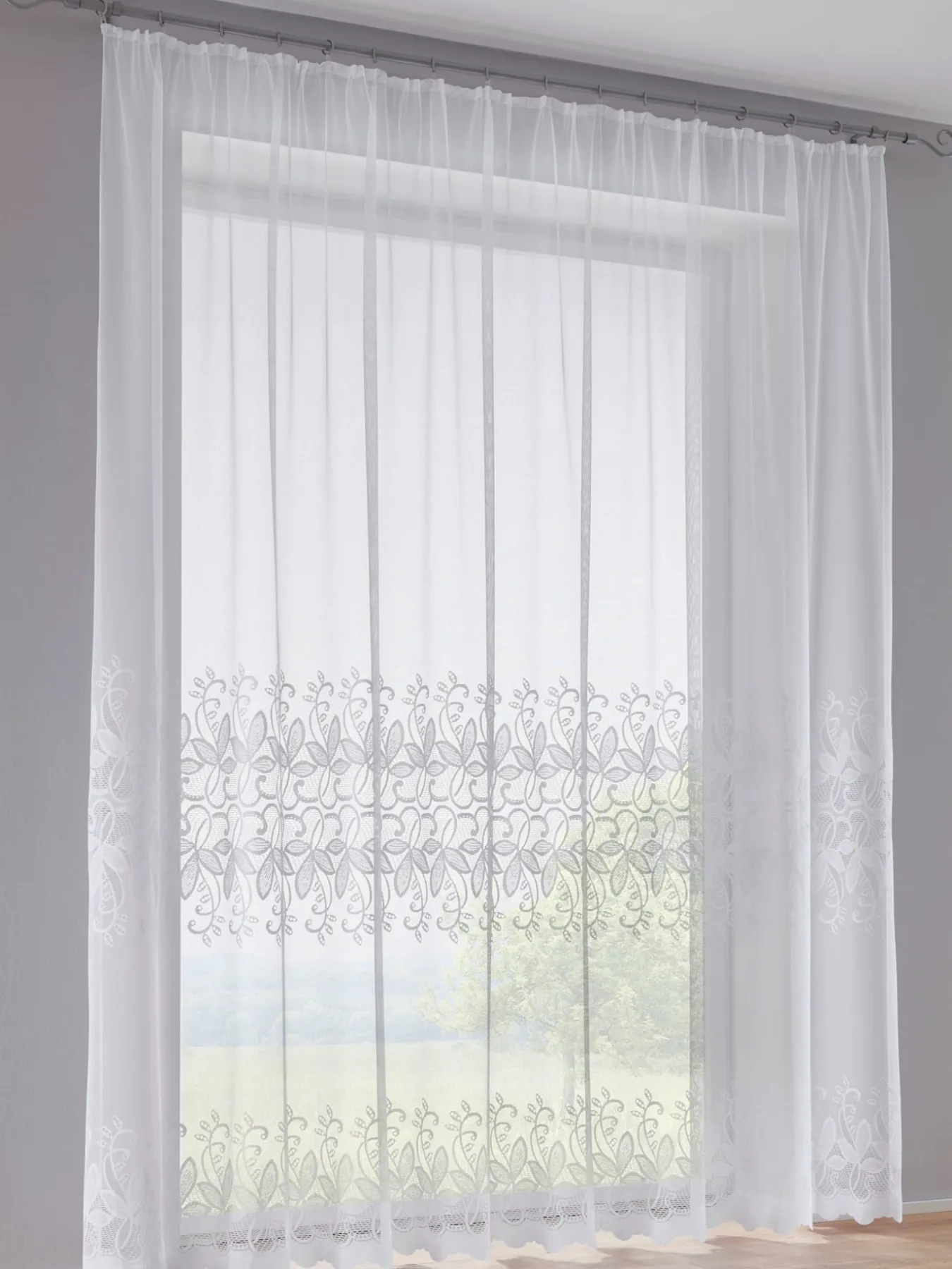 Store décoratif joli tissu jacquard