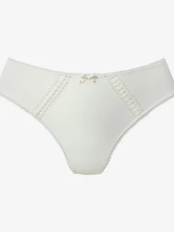 String féminin avec bordure en dentelle et nœud décoratif