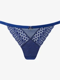 String féminin avec ceinture extra-fine imitation velours